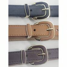 Women Belts - 卡其色 - 查看 4