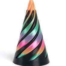 Colorful 3D Decompression Gyro, Stereo Structure Finger Tip Dual-Color Swirl Desk Decor Gift, Rotating Push Toy For Stress Relief - Multicolor - View 8