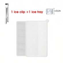 2pcs/Set (1 Ice Clip Included) 15-Cavity Square Silicone Ice Cube Tray With Silicone Lid, Multi-Cavity Silicone Ice Cube Mold, Whiskey Ice Cube Maker - Multicolor - View 18