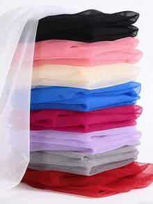 1pc Delicate Hexagonal Mesh Fabric, Bridal Party Veil Crinoline DIY Craft Material - A - View 7