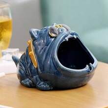 Premium Creative Cute Ceramic Ashtray, High-End Fashionable Home, Office, Bedroom Decor Accessory, Exquisite Gift For Friends - Multicolor - View 3