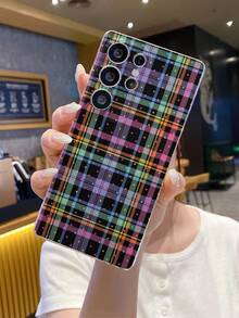 1个格子波点图案安卓手机壳，精准开孔摄像头保护，适用于三星 Galaxy S25 Ultra/Galaxy S24 Ultra/S24/S23 Ultra/A56 5G/A55 5G/A52s 5G/A26 5G、Nothing、Pixel、INFINIX、小米 Redmi 等手机。 - 彩色 - 查看 7