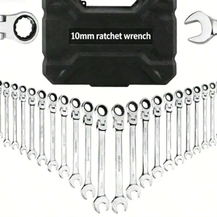72-Tooth Ratcheting Wrench, Flexible Head Ratchet - 72-tooth Ratchet Adjustable Wrench - View 1