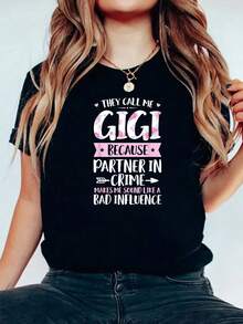They Call Me Because Partner In Funny Mothers Day-Shirt Small - Black - View 2