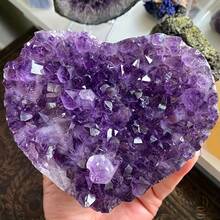 A Unique Brazilian Amethyst Series- A Large Amethyst Cluster With Multi-Faceted Edges - Purple - View 15