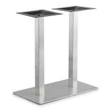 Stainless Steel Twin Square Column Table Base For 120x70cm Tops Furniture - Multicolor - View 5