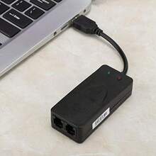 ASHATA Adaptador Ethernet USB 2.0 Puertos duales Adaptador de Red USB a RJ11 Gigabit Soporte para 98/2000/ ME/XP/Vista/ CE5.0/10/ 8.1/8/7 - como en la foto - Ver 3