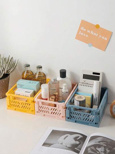 可折叠收纳篮/盒，适用于客厅桌面、珠宝、化妆品、卧室、办公室、厨房、浴室、抽屉、婚礼、家居装饰、浴室装饰、收纳、家用、房间装饰、返校用品