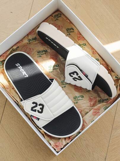 Men's Sports Slippers, Durable Thick EVA Sole, Casual Indoor Outdoor Wear Slippers, Summer Outdoor Beach Casual Sandals For Men
