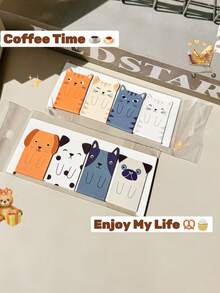 Cartoon Animal Magnetic Bookmarks, Creative Comic Magnetic Bookmarks, Exquisite Cute Student Stationery Gifts, Book Decoration Clips, Reading Marker Index Textbook Page Clips, Back To School Season Essentials Bookish Things Book Accessories Acotar Graduation Gifts Teacher Bookish Things - Multicolor - View 15