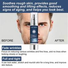 2 unidades de crema hidratante antiarrugas para hombre, cuidado de líneas finas, calmante para después del afeitado, cuidado del contorno de ojos, sin aceite, no grasa, hidratante y protectora de la piel. - Crema facial para hombres - Ver 3