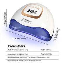 新款美甲烘干机，快速烘干UV LED美甲灯，凝胶指甲油固化灯，81颗LED灯珠，4档定时设置带自动感应，美甲沙龙设备，美甲艺术，情人节礼物 - 查看 7