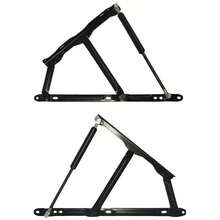 800N 2 X Ottoman Storage Bed Lift Up Hinge Mechanism And Gas Struts Included - Multicolor - View 5