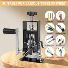 Huini Manual Cable Stripping Machine 2-25mm Cable Peeling Machine, Drill Compatible With 2 Feed Plates, Wire Stripping Machine For Cable Recycling - Peladora de cables de 2-25 mm - Ver 7