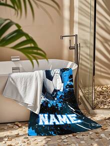 Personalized Children's Beach Towel, Perfect Summer Birthday Gift, Suitable For Various Summer Occasions. Customizable Beach Towel And Accessories, Applicable For Beach, Swimming Pool, Travel, Camping, Yoga And Other Scenarios. - Multicolor - View 4