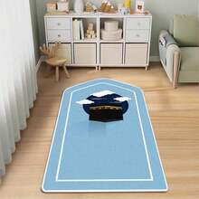 1pc Cute Asymmetrical Shape Plush Carpet, Non-Slip Washable Carpet Suitable For Religious Places And Home Prayer - Cartoon - View 11
