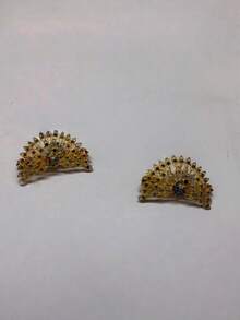 1pc Fashionable New Hair Clip, Exquisite Feather & Rhinestone Decorated Hair Clip, Hair Accessory, European & American Style, Hair Accessories For Women, Head Accessories, Claw Clips, Hair Slide - Multicolor - View 11