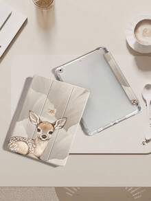 The Little Deer And The Bow Tie Tablet Protective Case,Compatible With 9.7/10.2/10.5/10.9/12.9/Pro 11, 10th Gen,Compatible With Samsung Galaxy Tab S6 Lite 10.4 Inch,Compatible With Kindle Paperwhite 12th Gen 2024,Kindle (11th Generation) 2022 Release,Soft Anti-Fall Protection,Smart Stand/Automatic Wake Up/Sleep,An Excellent Festival Gift. - Multicolor - View 4