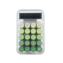 1pc Transparent Gradient Color Mechanical Keyboard Calculator, 10-Digit Large Display Office Use Electronic Calculator (Size Refer To Product Images), Batteries Not Included,School Supplies,Back To School - Single Piece - View 10