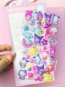 Cartoon Character 3D Embossed Luminous Stickers, Cute Creative Children's Toy Stickers Wholesale - Multicolor - View 9