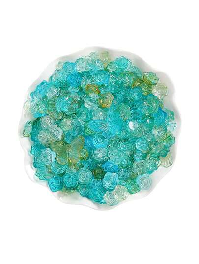 树脂混合玫瑰蝴蝶爱心月亮造型，DIY奶油凝胶手机壳材料包配件树脂配件批发，本产品可用于各种DIY手工场景，例如手机壳、发夹、相框等。也可用于DIY手工设计装饰配件，例如头饰、服装、晚礼服、鞋帽、婚礼、圣诞节、手工艺品等。