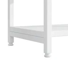 Modern And Minimalist Style Shelf Measuring 160 X 30 X 180 Cm, Made Of Sturdy Steel Tubes And MDF, With Multiple Storage Compartments, Rectangular And Arched Design, White. - 1PC - 查看 10