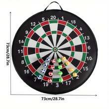 28.74英寸超大号粘性飞镖靶套装，含16个飞镖球/8个飞镖球，是朋友聚会、派对游戏的理想之选，也是完美的生日和节日礼物。 - 彩色 - 查看 3
