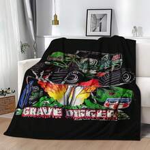 1 PIEZA Manta de camión monstruo de Monster Jam 3D, regalo original para aficionados a los deportes de motor, decoración temática para el hombre cueva, acento para fiesta retro de ciencia ficción y recuerdo del día de carrera, manta suave para el hogar, dormitorio, cama, sofá, picnic, viaje, oficina - multicolor 8 - Ver 3