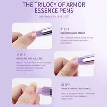 Ceramic Cuticle Oil Pusher Pen: 3-In-1 Nail Cuticle Remover Oil Pen With Tools - Nail Care Oil Cuticle Pusher With Ceramic Tip For Hangnails &Amp; Dry &Amp; Damaged Nail - ColorA - 查看 6