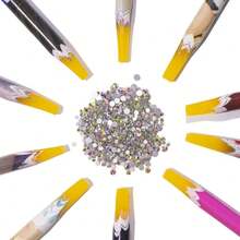 Self Adhesive Rhinestone Picker Pen For Nail Art And Diamond Painting Gem Applicator Tool With 10 Piece Dotting Tool Set - 1 - Xem 4