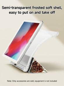 1pc Girl & Book Collage Pattern Tablet Protective Case, Compatible With 10.2" 2021/2020 10th/9th/8th Gen, (A16) 11" 11th Gen 2025, Galaxy Tab A8 10.5" 2022, Tablet Cover With Pencil Slot, Auto Sleep/Wake - Multicolor - View 6