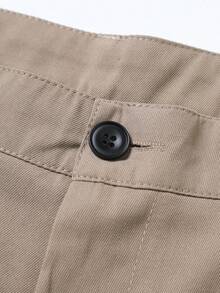 Quần kaki ống đứng dáng rộng thoải mái dành cho nam, phong cách tối giản kiểu Mỹ, đa năng cho việc đi lại hàng ngày. - Màu Khaki - Xem 3