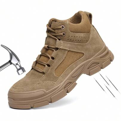 ¡RecomendadoBotas de Industrial con Punta de Acero, Tenis de  de Caña Alta con Casquillo y Kevlar, Zapatos de Trabajo Son Resistentes Desgaste y Antideslizantes¡Top de Temporada