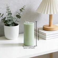 1 cây nến hình trụ sọc xanh bạc hà - Nhiều kích cỡ, sáp paraffin, bề mặt mờ, không khói, không mùi, cháy đều, thích hợp cho mùa cưới, lễ Phục sinh, đám cưới mùa xuân, tiệc theo chủ đề rừng, trang trí nhà nghỉ, bày biện bàn ăn, dã ngoại mùa xuân, trang trí nhà cửa và đạo cụ chụp ảnh. - Một cỡ - Xem 13