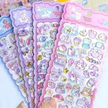 Cute Solid Color 3D Embossed Stickers - Light Color Design, Ideal For Decorating Phone Cases And Notebooks, Perfect For DIY Projects, Making Fun Stickers, Expanding Diaries And Planners, 3D Raised Stickers, Diary Stickers, Decorative Stickers And Stationery Stickers. - Multicolor - View 9