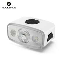 ROCKBROS 1个广角自行车前灯，高亮度1200流明，可正反安装，三档亮度调节，适用于各种夜间骑行场景，清晰柔和的照明，助力平稳骑行。 - 彩色 - 查看 10