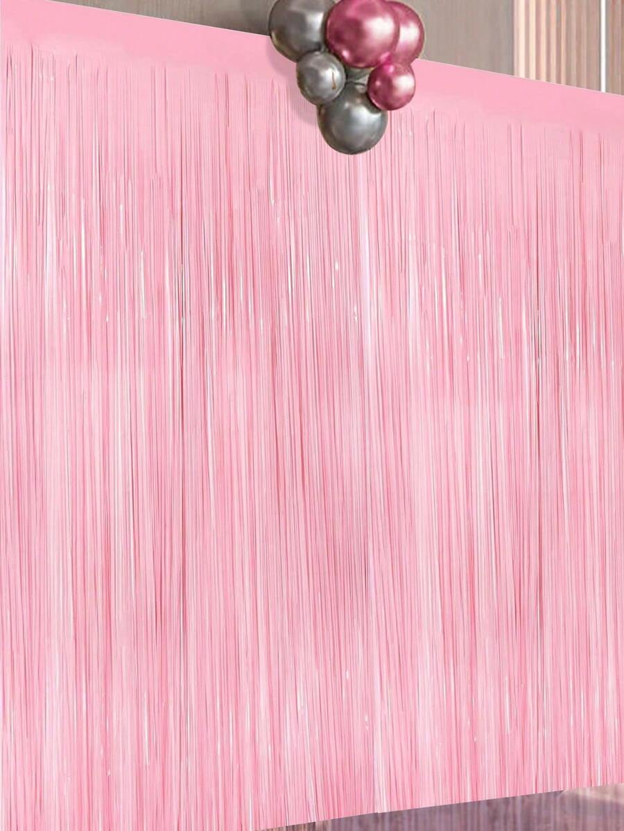 1/2/4/6pcs, Maca Pink Babe Shower Theme Party Background Decoration Rain Curtains, Gender Reveal Party Background Decoration Hanging Decoration Rain Curtains, 1st Birthday Newborn Girl Party Room Decoration Supplies, Gender Reveal Party Wedding Birthday Party Photo Prop, Birthday Hanging Decoration, Baby Shower Gift, Babe Shower Decoration, Gender Reveal Decoration, First Tooth Party Decoration, I Got My First Tooth