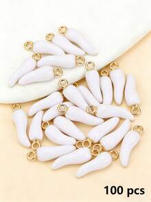 10/20/30/50/80/100 chiếc mặt dây chuyền hình ớt đỏ tráng men - Mặt dây chuyền hợp kim, bề mặt nhẵn, lỗ 2mm, thích hợp cho việc tự làm trang sức và thủ công, phụ kiện làm trang sức. - Nhiều màu - Xem 41