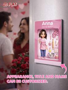 Catygift Lienzo personalizado, lienzo con tema de repostería personalizado, regalo para reposteros, regalo con tema personal único, regalo pensativo para entusiastas de la repostería casera - Como se muestra - Ver 4