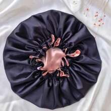 Set Of 4 Impeccable Satin Bonnets! Double-Sided / Sleep Beauty Nighttime Hydration / Frizz Control And Maximum Comfort - 一套4個,顏色隨機 - 查看 6