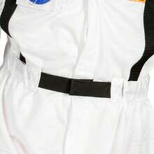 Fantasia Bebê Menino Infantil Roupa Uniforme Astronauta Realista de Luxo Bordado Sem Capacete - Branco - Visão 4