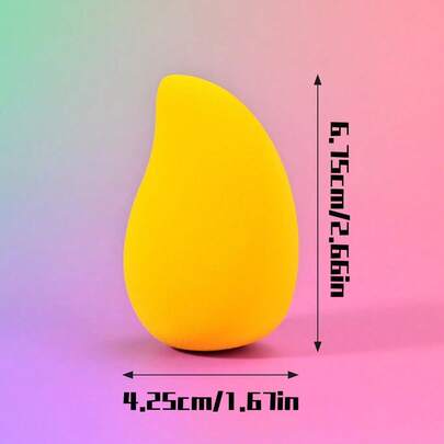 Kit 12 Esponjas de Maquiagem Formato Manga – Fofinhas Macias / Acabamento Suave Uniforme Para Base/ Corretivo e Pó