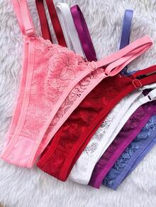 Stylish Lace Thong Panties For Women In A Variety Of Vibrant Colors. - Multicolor - View 10