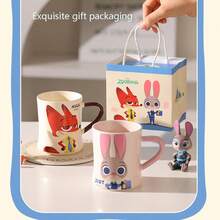 Disney Zootopia Cartoon Ceramic 10oz Camping Mug | For Espresso, Caffeine, Travel Coffee Cup | Home & Kitchen Essentials, Cute Gift & Collectible - Multicolor - View 9