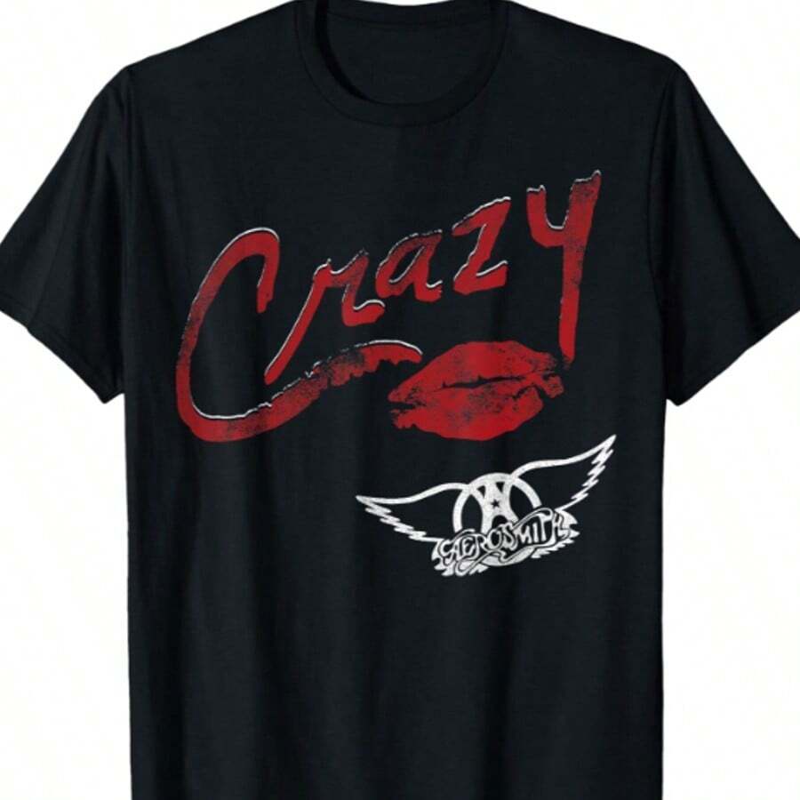 Aerosmiths - Crazy T-Shirt. - 黑色 - 查看 1