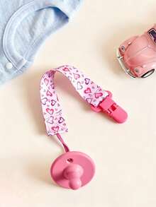 1pc/2pcs/3pcs/4pcs Double-Sided Floral Pacifier Chain, Baby Teether Toy Hanging Strap, Anti-Lost Clip, Random Floral Pattern - Multicolor - View 5