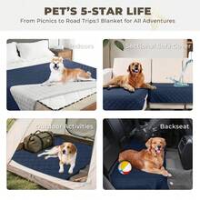 Durable Waterproof Pet Bed Cover And Sofa Protector For Dogs And Cats, 30x30 Inches Navy Blue Mattress And Furniture Guard - Multicolor - View 3
