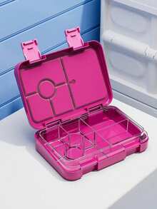 Yocity 1pc Solid Color Or Printed Detachable Bento Box, Lunch Box, Divided Lunch Box, Suitable For Picnic, Cafeteria, Kitchen Organization, Kitchen Accessories, Suitable For Work And Travel (Stickers Sold Separately) - Multicolor - View 19