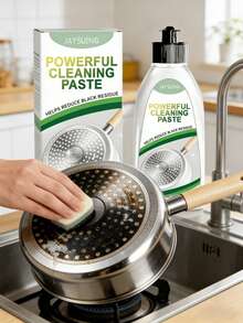 JAYSUING Pot Bottom Cleaning Paste, Dissolves Stubborn Burnt Stains, Brightens Cookware, Dissolves Heavy Grease, Household Essential, Convenient & Time-Saving - Liquid - View 1