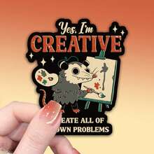 OZLICE Funny Cassette Tape Sticker: Please Be Patient With Me, I'm From The 1900sWater Bottle Sticker, Funny Stickers, Cute Stickers, Laptop Sticker, Stickers, Sticker For Laptop - Light Film - View 2